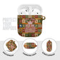 Personalized African King's 65th Birthday AirPods Case Traditional Ethnic Patchwork Safari Animals