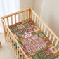 Personalized African King's 65th Birthday Baby Bed Cover Traditional Ethnic Patchwork Safari Animals