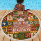 Personalized African King's 65th Birthday Beach Blanket Traditional Ethnic Patchwork Safari Animals