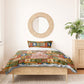 Personalized African King's 65th Birthday Bedding Set Traditional Ethnic Patchwork Safari Animals