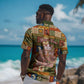 Personalized African King's 65th Birthday Hawaiian Shirt Traditional Ethnic Patchwork Safari Animals