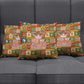Personalized African King's 65th Birthday Pillow Cover Traditional Ethnic Patchwork Safari Animals