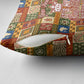 Personalized African King's 65th Birthday Pillow Cover Traditional Ethnic Patchwork Safari Animals
