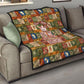 Personalized African King's 65th Birthday Quilt Traditional Ethnic Patchwork Safari Animals