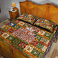 Personalized African King's 65th Birthday Quilt Bed Set Traditional Ethnic Patchwork Safari Animals