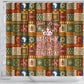 Personalized African King's 65th Birthday Shower Curtain Traditional Ethnic Patchwork Safari Animals
