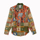 Personalized African King's 65th Birthday Women Casual Shirt Traditional Ethnic Patchwork Safari Animals