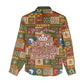 Personalized African King's 65th Birthday Women Casual Shirt Traditional Ethnic Patchwork Safari Animals