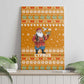 Cyprus Christmas Canvas Wall Art Santa Holding Doves Olive Branch Snowflakes - African Pride