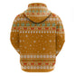 Cyprus Christmas Hoodie Santa Holding Doves Olive Branch Snowflakes - African Pride