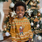 Cyprus Christmas Kid Ugly Christmas Sweater Santa Holding Doves Olive Branch Snowflakes - African Pride