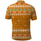 Cyprus Christmas Polo Shirt Santa Holding Doves Olive Branch Snowflakes - African Pride