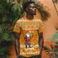 Cyprus Christmas T shirt Santa Holding Doves Olive Branch Snowflakes - African Pride