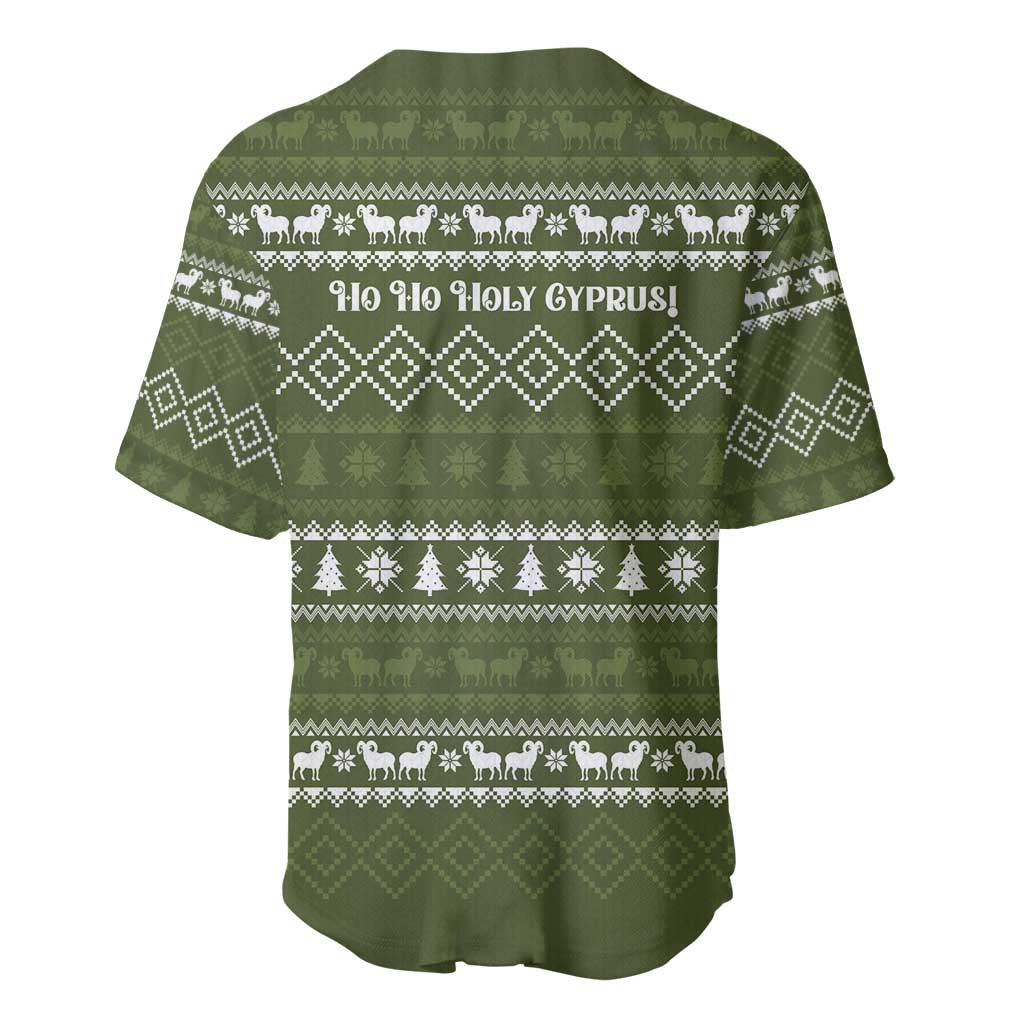 Cyprus Christmas Baseball Jersey Santa Riding Ram Ho Ho Holy Cyprus - African Pride