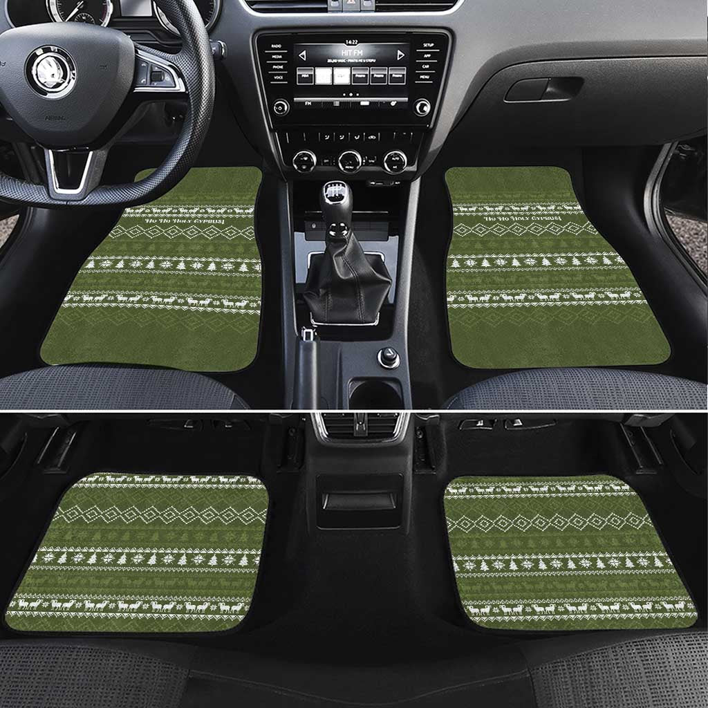 Cyprus Christmas Car Mats Santa Riding Ram Ho Ho Holy Cyprus - African Pride