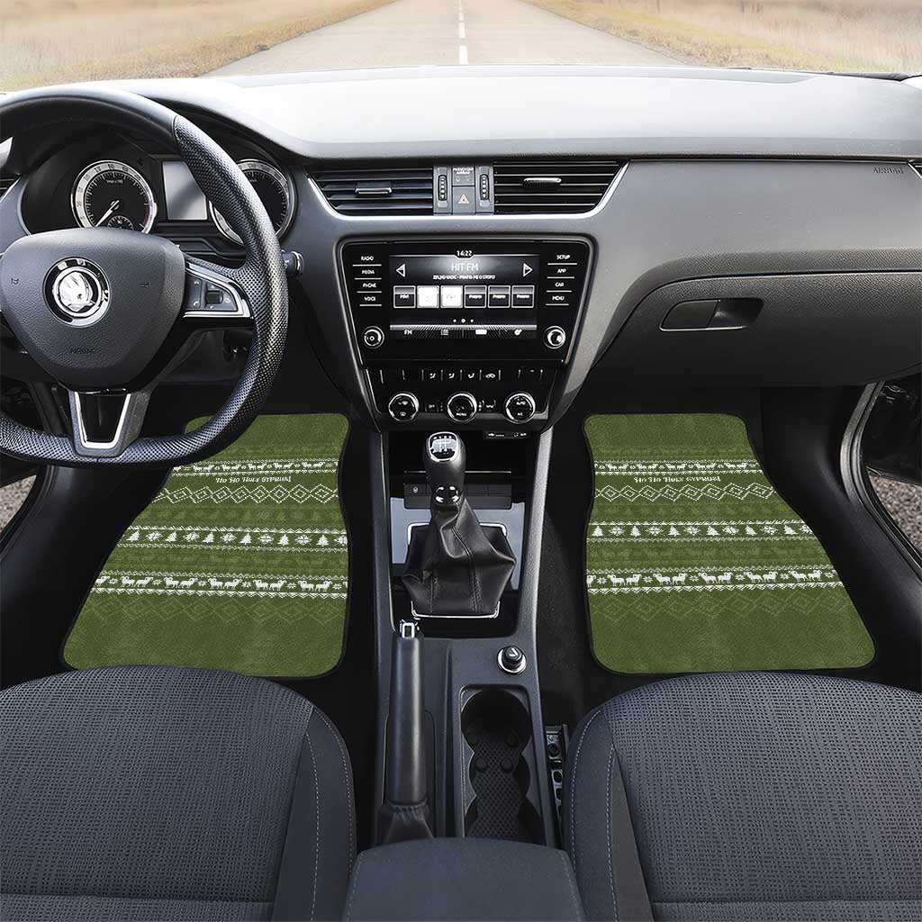 Cyprus Christmas Car Mats Santa Riding Ram Ho Ho Holy Cyprus - African Pride
