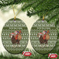 Cyprus Christmas Ceramic Ornament Santa Riding Ram Ho Ho Holy Cyprus - African Pride