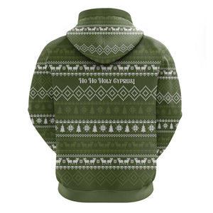 Cyprus Christmas Hoodie Santa Riding Ram Ho Ho Holy Cyprus - African Pride