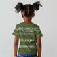 Cyprus Christmas Kid T shirt Santa Riding Ram Ho Ho Holy Cyprus - African Pride