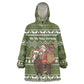 Cyprus Christmas Kid Wearable Blanket Hoodie Santa Riding Ram Ho Ho Holy Cyprus - African Pride