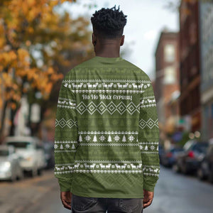 Cyprus Christmas Long Sleeve Shirt Santa Riding Ram Ho Ho Holy Cyprus - African Pride