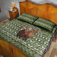Cyprus Christmas Quilt Bed Set Santa Riding Ram Ho Ho Holy Cyprus - African Pride