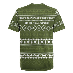 Cyprus Christmas Rugby Jersey Santa Riding Ram Ho Ho Holy Cyprus - African Pride