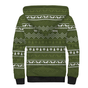 Cyprus Christmas Sherpa Hoodie Santa Riding Ram Ho Ho Holy Cyprus - African Pride