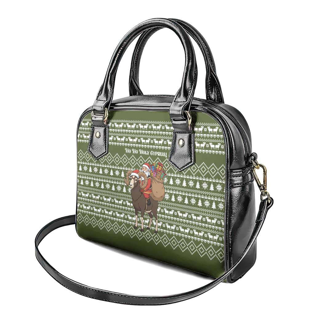 Cyprus Christmas Shoulder Handbag Santa Riding Ram Ho Ho Holy Cyprus - African Pride