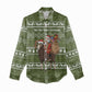 Cyprus Christmas Women Casual Shirt Santa Riding Ram Ho Ho Holy Cyprus - African Pride