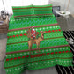 Djibouti Christmas Bedding Set Santa Riding Camel Palm Trees Camel - African Pride