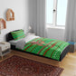 Djibouti Christmas Bedding Set Santa Riding Camel Palm Trees Camel - African Pride