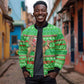 Djibouti Christmas Bomber Jacket Santa Riding Camel Palm Trees Camel - African Pride