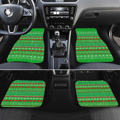 Djibouti Christmas Car Mats Santa Riding Camel Palm Trees Camel - African Pride
