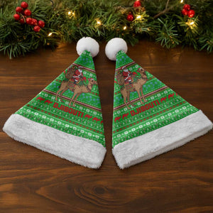 Djibouti Christmas Santa Hat Santa Riding Camel Palm Trees Camel - African Pride