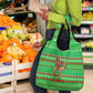 Djibouti Christmas Grocery Bag Santa Riding Camel Palm Trees Camel - African Pride