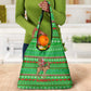 Djibouti Christmas Grocery Bag Santa Riding Camel Palm Trees Camel - African Pride