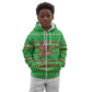 Djibouti Christmas Kid Hoodie Santa Riding Camel Palm Trees Camel - African Pride