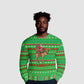 Djibouti Christmas Ugly Christmas Sweater Santa Riding Camel Palm Trees Camel - African Pride
