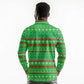 Djibouti Christmas Long Sleeve Polo Shirt Santa Riding Camel Palm Trees Camel - African Pride