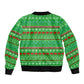 Djibouti Christmas Sleeve Zip Bomber Jacket Santa Riding Camel Palm Trees Camel - African Pride