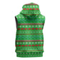 Djibouti Christmas Sleeveless Hoodie Santa Riding Camel Palm Trees Camel - African Pride