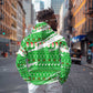 Djibouti Christmas Hoodie Santa Eagle Doves Trees and Green Snowflake - African Pride