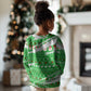 Djibouti Christmas Kid Ugly Christmas Sweater Santa Eagle Doves Trees and Green Snowflake - African Pride