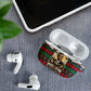Bayard Rustin Peace In Action Christmas AirPods Case Civil Rights Leader Holiday Floral Dove Peace Ugly Pattern