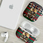Bayard Rustin Peace In Action Christmas AirPods Case Civil Rights Leader Holiday Floral Dove Peace Ugly Pattern
