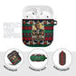 Bayard Rustin Peace In Action Christmas AirPods Case Civil Rights Leader Holiday Floral Dove Peace Ugly Pattern