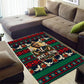 Bayard Rustin Peace In Action Christmas Area Rug Civil Rights Leader Holiday Floral Dove Peace Ugly Pattern
