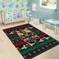 Bayard Rustin Peace In Action Christmas Area Rug Civil Rights Leader Holiday Floral Dove Peace Ugly Pattern