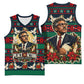 Bayard Rustin Peace In Action Christmas Basketball Jersey Civil Rights Leader Holiday Floral Dove Peace Ugly Pattern